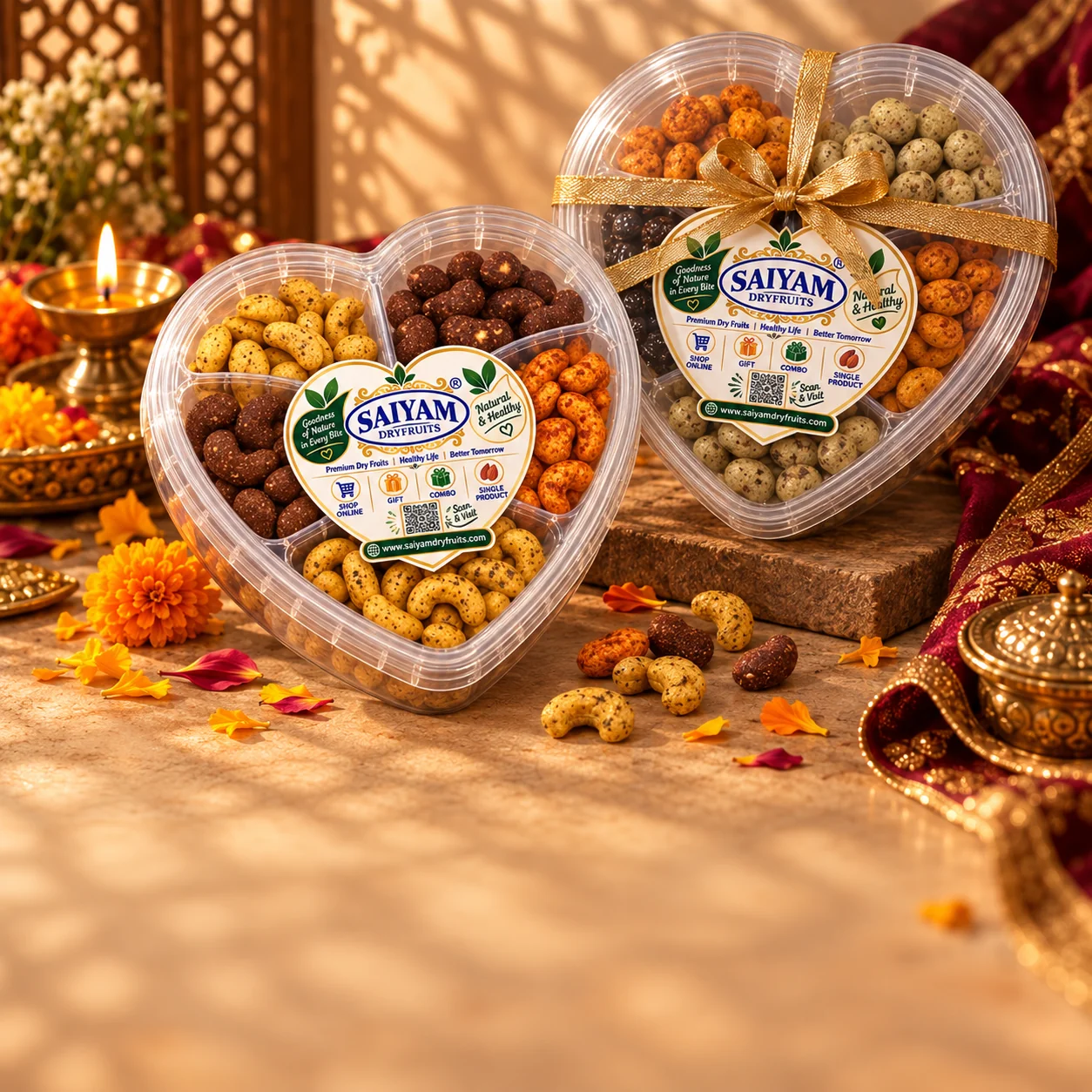 The Dilwala Collection, heart-shaped gift boxes