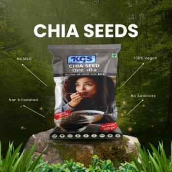 CHIA SEED GOGO  EXTRA HEAVY HD PRIMIUM QUALITY   (250 GM BOX)