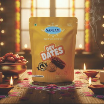 DRY DATES (YELLOW) PREMIUM QUALITY (500 GM POUCH)