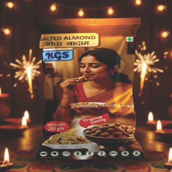 KHARA BADAM  KGS EXTRA HEAVY HD PRIMIUM QUALITY  (250 GM POUCH)