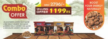 Flavoured Cashew Combo – 4 Premium Variants (250g x 4)