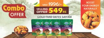 Saiyam Gogo Fard Dates – Premium Quality (500g x 4 Pouches)